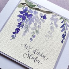 ślubna z wisterią