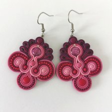 Bordowe Kolczyki w Stylu Boho