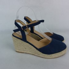 Dorothy Perkins zamszowe espadryle na koturnie 4 / 36 - 23 cm