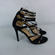Boohoo zamszowe sandały na szpilce 6 / 39 25 cm