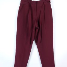 New Look eleganckie spodnie chinosy burgund 8 / 36