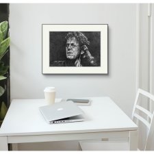 PLAKAT - LOU REED - SERIA IKONY (A3) - wykonany z oryginalnego rysunku, prezent, dla niej niego