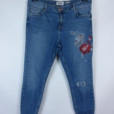 New Look Jenna skinny jeans haft dżins 16 / 44