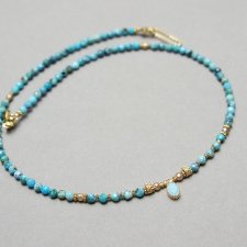 Opal niebieski /17.07.25/ choker - Szlachetna kolekcja