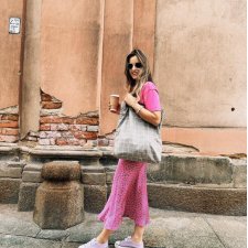 Torba Mr.m Pop khaki - uszy skóra naturalna