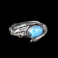 LARIMAR W REGULOWANYM PIERŚCIENIU