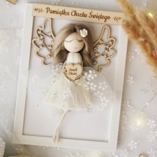 Minimalistyczna Pamiątka Chrztu Świętego dla dziewczynki
