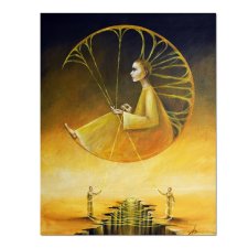 Mojra II, oryginalny obraz ręcznie malowany, surrealizm