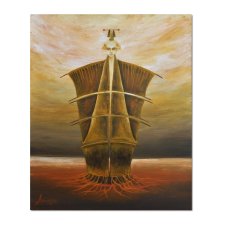 Fantom, oryginalny obraz ręcznie malowany, surrealizm