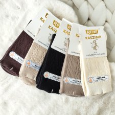 5 x Skarpetki kaszmirowe damskie 35-38
