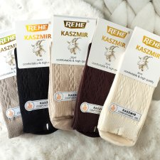 5 x Skarpetki kaszmirowe damskie 39-42