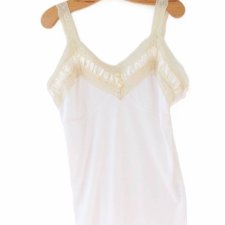 Top vintage bluzka koronka ecru