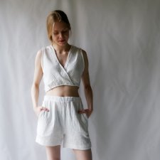 TOP - lniany muslin
