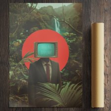 Kolaż - Jesteś offline ( 50x70 cm )
