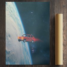 Kolaż - Ale kosmos ( 50x70 cm )