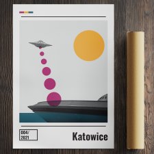 Kolaż - Katowice ( A3 - 29,7x42 cm )