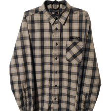 Koszula męska w kratę Caterpillar L/XL logowana 100% bawełna klasyczna zapinana na guziki casual streetwear praca