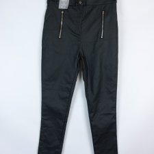 F&F skinny woskowane spodnie z metką 12 / 38