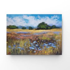Łąka -praca pastelami suchymi