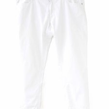 Spodnie białe vintage 7/8 do kostki chino
