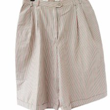 Bermudy vintage prążki bawełna Walbusch retro spodnie spodenki szorty