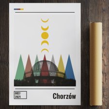 Plakat midcentury - Chorzów ( A2 - 42 x 59,4cm )