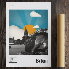 Plakat midcentury - Bytom ( A3 - 29,7X42 CM )