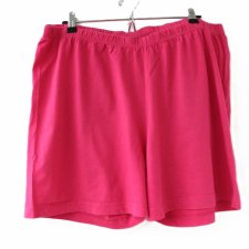 PLUS SIZE szorty malinowe spodenki