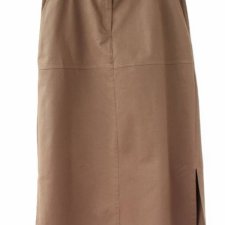 Długa spódnica maxi plus size vintage brąz z nutą khaki