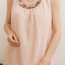 Pudrowy top René Lezard L