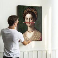 Plakat Dziewczynka z ołówkiem -  format 40x50 cm