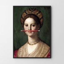 Plakat Dziewczynka z ołówkiem -  format 30x40 cm