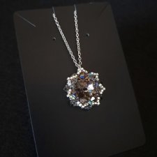 Grafitowy Naszyjnik "Black Diamond" - Biżuteria z Koralików i Kryształków