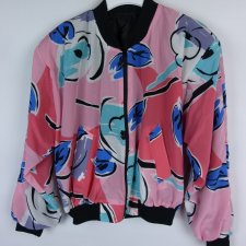 Damska kurtka wielokolorowa bomber - M / L