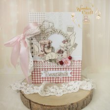 Przepiśnik ręcznie robiony, notes kulinarny, notes na przepisy, prezent dla mamy, babci "Kitchen2" GOTOWY