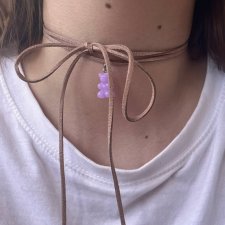Choker w kształcie misia