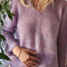 Sweter Print Pink