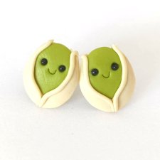 Śmieszne kolczyki pistacje