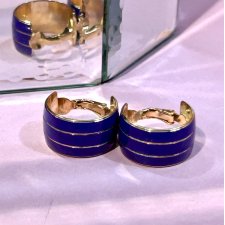 ❁ ❁ eleganckie klipsy w kobalcie ❁ ❁