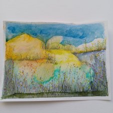 Akwarelka Pejzaż 18*13 cm