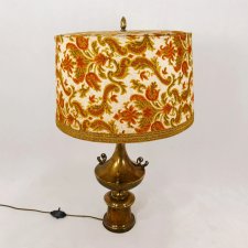 Mosiężna lampa stołowa lata 30.