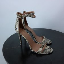 Topshop sandały na szpilce wzór skóra węża 39 - 25 cm