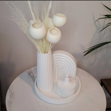 Elegancki zestaw z roślinami