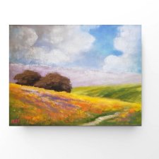 Pejzaż-praca wykonana pastelami