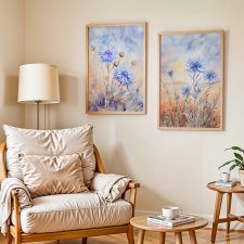 ZESTAW PLAKATÓW 2cz 40x50 cm Delikatne chabry (set219)