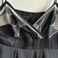 SILK TED BAKER LONDON  JEDWABNA FIRMOWA Elegancka wizytowa  Sukienka NA Ramiączka