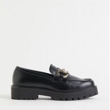 H&M - MOKASYNY Z DUŻĄ KLAMRĄ - LOAFERS - 37
