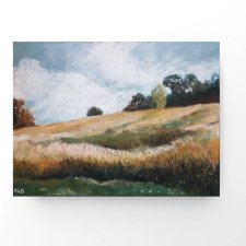 Pejzaż-praca  wykonana pastelami suchymi