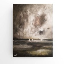 Na morzu-praca  wykonana pastelami suchymi