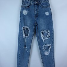 Pretty Little Thing mom jeans dziury 6 / 34